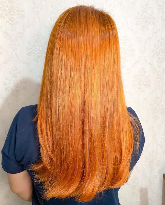 Coloração ruivo cobre